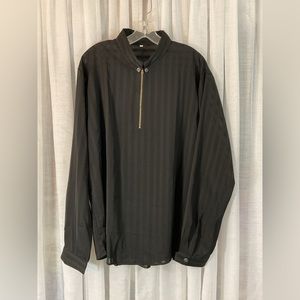 Black sheer pullover blouse